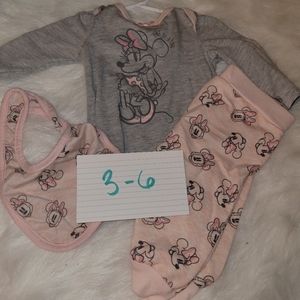 Disney Minnie mouse baby girl set